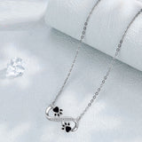 Chaîne de Pattes d'Amour Infini avec Zirconia