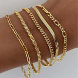 Ensemble de bracelets Ellis Renner | Doré