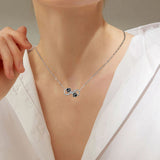 Collier Pattes de Chien Amour Infini avec Zirconia