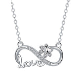 Collier Infini en Argent pour Animaux de Compagnie Toujours Connectés