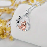 Collier de chien Amical en Or Rose