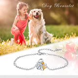 Bracelet ajustable d'amitié sur le thème des chiens