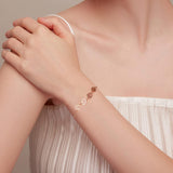 Bracelet ajustable en argent sterling avec empreinte de patte de chien