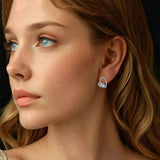 Boucles d'oreilles de chiot endormi en argent sterling