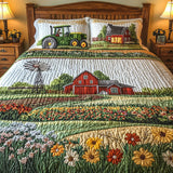 Ensemble de literie matelassé de 3 pièces - Ferme Heureuse