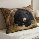 Housse de Coussin Matelassée - Refuge de l'Ours