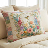 Housse de Coussin Matelassée - Champs de Fleurs