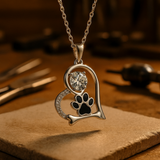 Collier de Patte Sentie avec Zirconium - Pour les Amoureux des Chiens