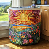 Prairie Brillante | Panier à Linge Fait Main