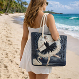 Élégante Ballerine : Sac de Plage Artisanale