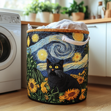 Chat Ingénieux | Panier à Linge Fait Main