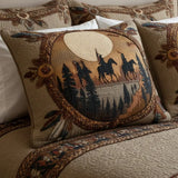 Housse de Coussin Matelassée - Cercle de Attrape-Rêves