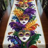Chemin de Table Matelassé - Masques de Carnaval