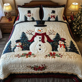 Jeu de lit matelassé de 3 pièces - Amis des Neiges