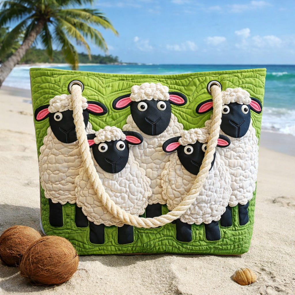Sac de Plage Artisanale | Nuage de Moutons