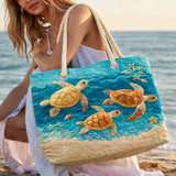 Sac de Plage Fait à la Main | Côte de Tortuga Dorada