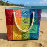 Sac de Plage Artisanale | Patch d'Empreinte