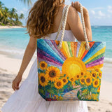 Sac de Plage Artisanale | Rayons de Soleil Arc-en-ciel
