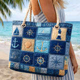 Sac de plage fait main | Bleu marine