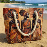 Sac de plage artisanal | Éclat des reines de mélanine