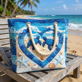 Sac de Plage Artisanale | Tranquillité de Tortue