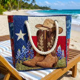Sac de Plage Fait Main | Fierté du Texas