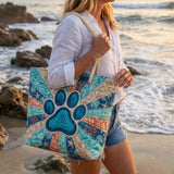 Sac de Plage Fait Main | Empreinte de Pattes