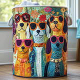 Chiens Heureux | Panier à Linge Fait Main