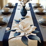 Chemin de table matelassé - Magnolia Tranquille