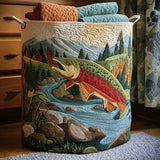 Sérénité du Ruisseau de Montagne | Panier à Linge Fait Main