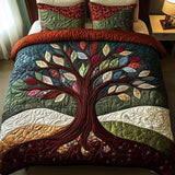 Jeu de lit matelassé de 3 pièces - Étreinte de la Nature