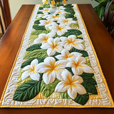 Chemin de Table Matelassé - Fleurs de Frangipani