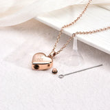 Pendentif avec Mémorial de Griffes et Cœur – Pendentif d'Urne en Acier Inoxydable