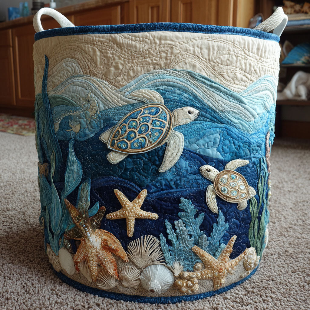 Panier Matelassé Tortue | Panier Fait Main
