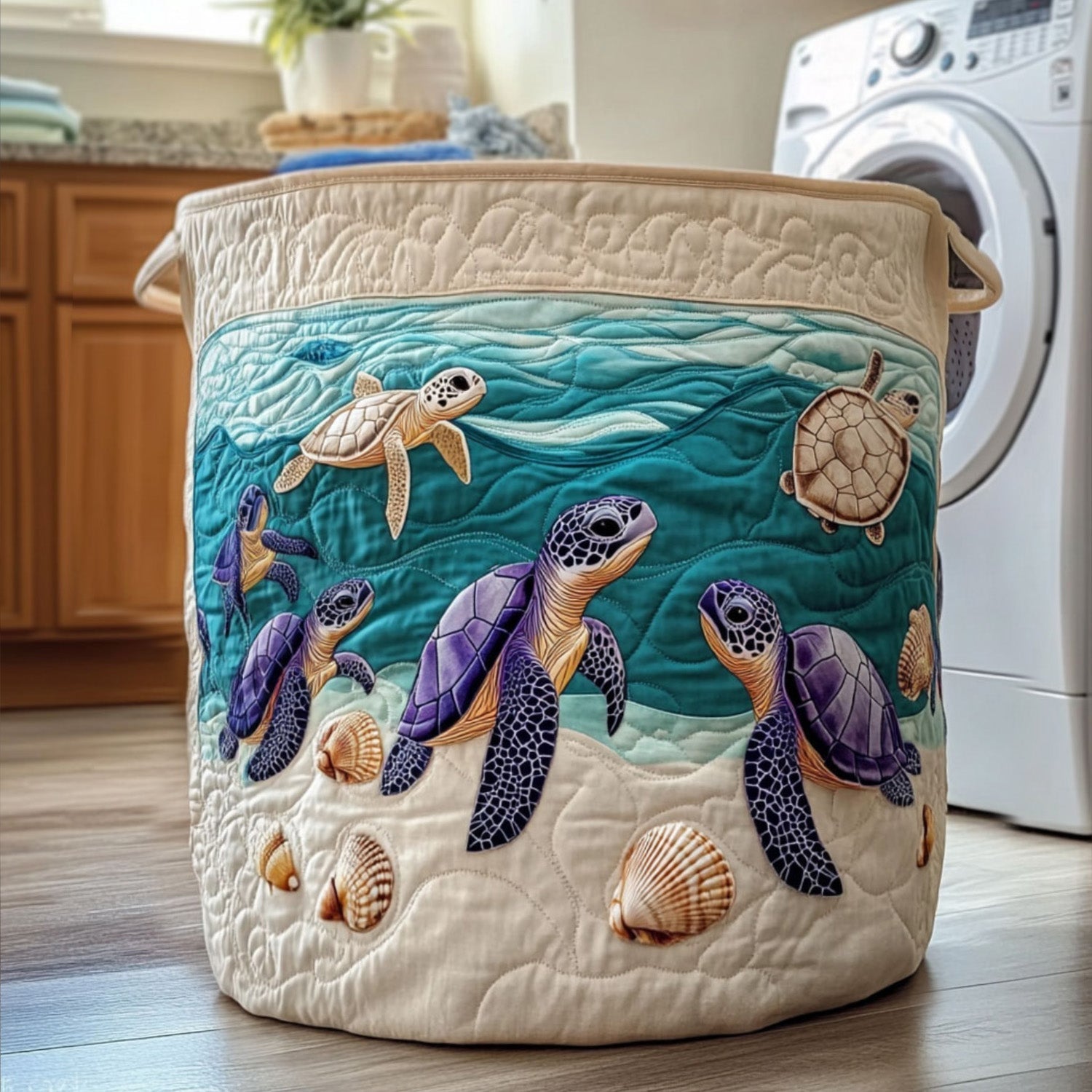 Panier Matelassé Tortue | Panier Fait Main