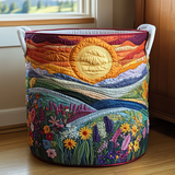 Prairie Brillante | Panier à Linge Fait Main