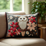 Housse de Coussin Matelassée - Murmure du Hibou