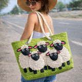 Sac de Plage Artisanale | Nuage de Moutons