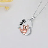 Collier de chien Amical en Or Rose