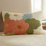 Housse de Coussin Acolchée - Marguerites Rétro