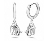 Collier porte-bonheur avec motif de chien (+ boucles d'oreilles GRATUITES)