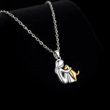 Collier porte-bonheur avec motif de chien (+ boucles d'oreilles GRATUITES)