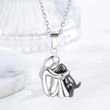 Collier porte-bonheur avec motif de chien