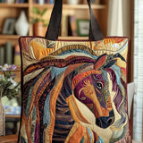 Sac Artisan “Cheval en Mosaïque Multicolore”