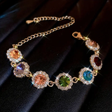 Bracelet en zirconium coloré