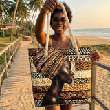 Reine de Mélanine - Sac de Plage Artisanale
